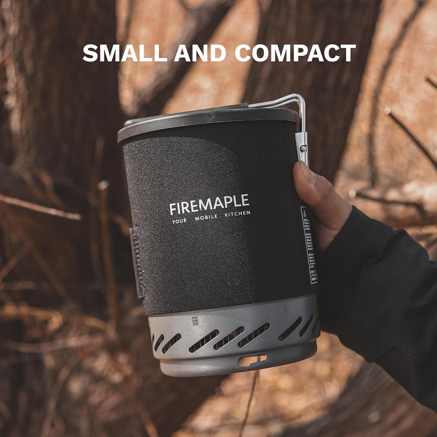 Fire-Maple „X1 Pro“ Campingkocher-Set, ultraleichtes Rucksack-Kochersystem mit Topf und Gasstrahlbrenner, Upgrade mit Klappgriff, tragbares Kochset für Camping, Trekking, Wandern – Bild 5