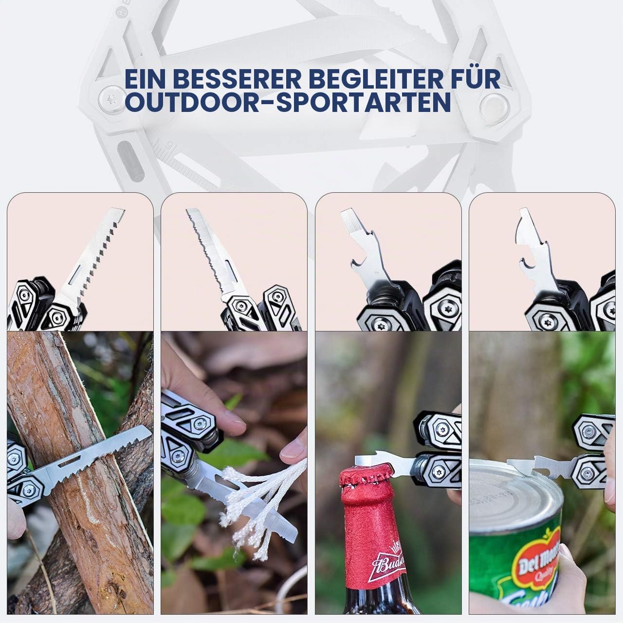 Bibury 21-in-1-Multitool-Zange, Silber – Bild 3