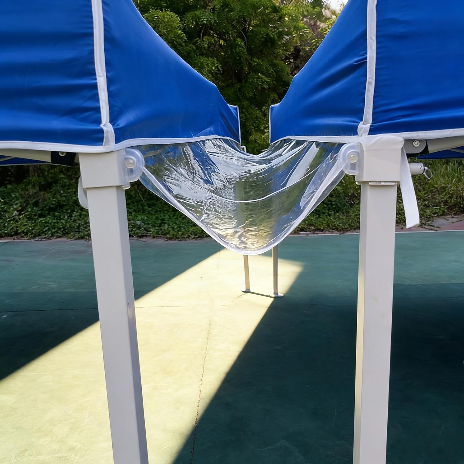 Regenrinne für Pop-up-Zelte, 4,5 m, wasserdichte Entwässerungsrinne mit Riemen, Zubehör für Outdoor-Zelte, schnelle Montage und nahtlose Verbindung – Bild 6