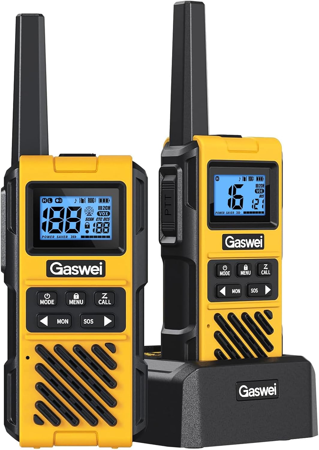 G1pro+ IP67 wasserdichte Walkie-Talkies mit großer Reichweite für Erwachsene, langlebiges Radio mit UKW-Radio, VOX, SOS-Alarm, USB-C-Aufladung für Baustelle, Reisen, Outdoor-Abenteuer, Camping