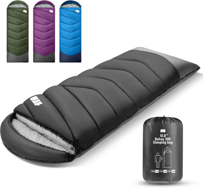 Schlafsack für Erwachsene bei Kälte, tragbarer, wasserdichter, leichter Schlafsack für große Menschen (Mädchen und Jungen) mit Kompressionsbeutel für warmes Camping, Wandern, Outdoor und Indoor