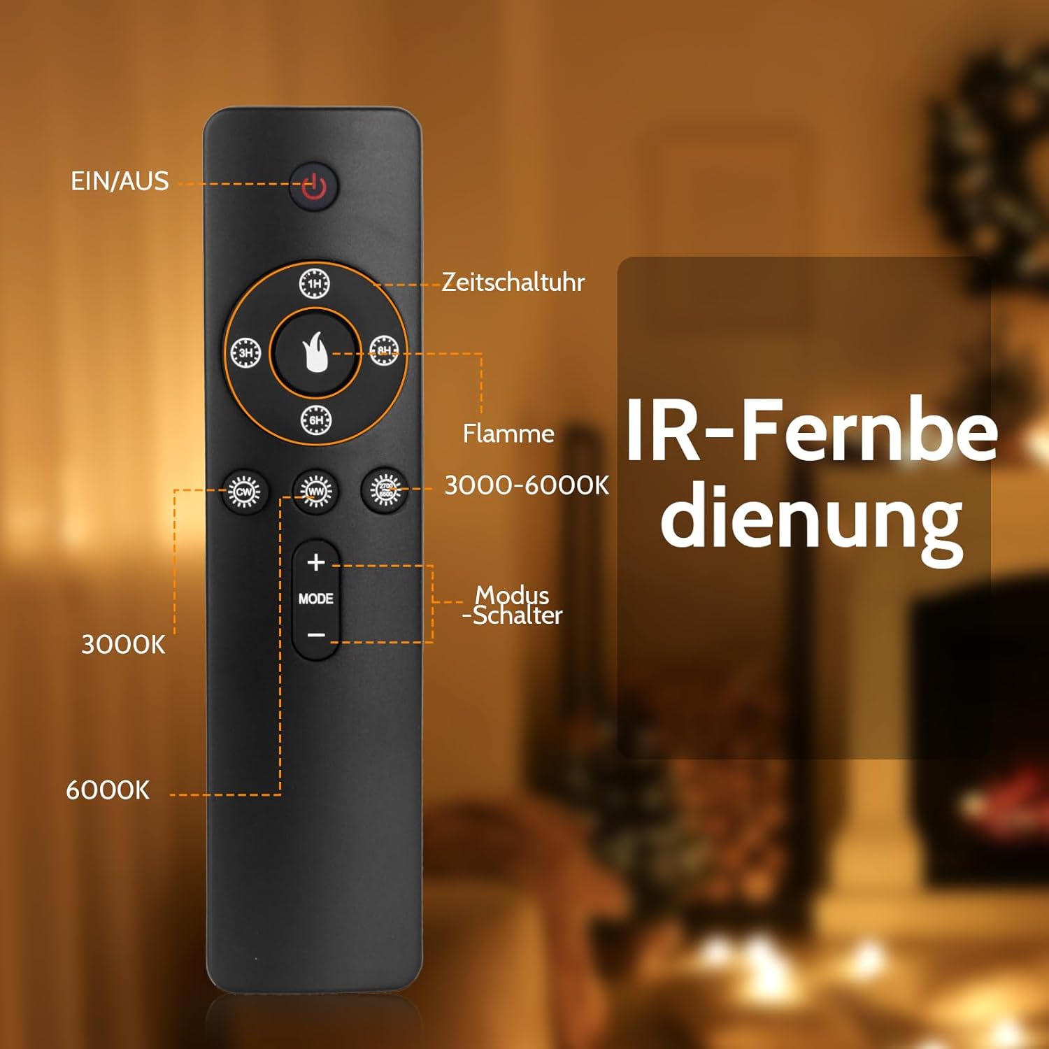 Shinmax LED-Laternen für den Außenbereich, 2er-Set, wiederaufladbare Retro-Gartenlaternen mit Flammeneffekt, USB-C, Fernbedienung, 4 Lichtmodi, IP65, zum Aufhängen und Aufstellen für Garten, Balkon, Terrasse – Bild 5