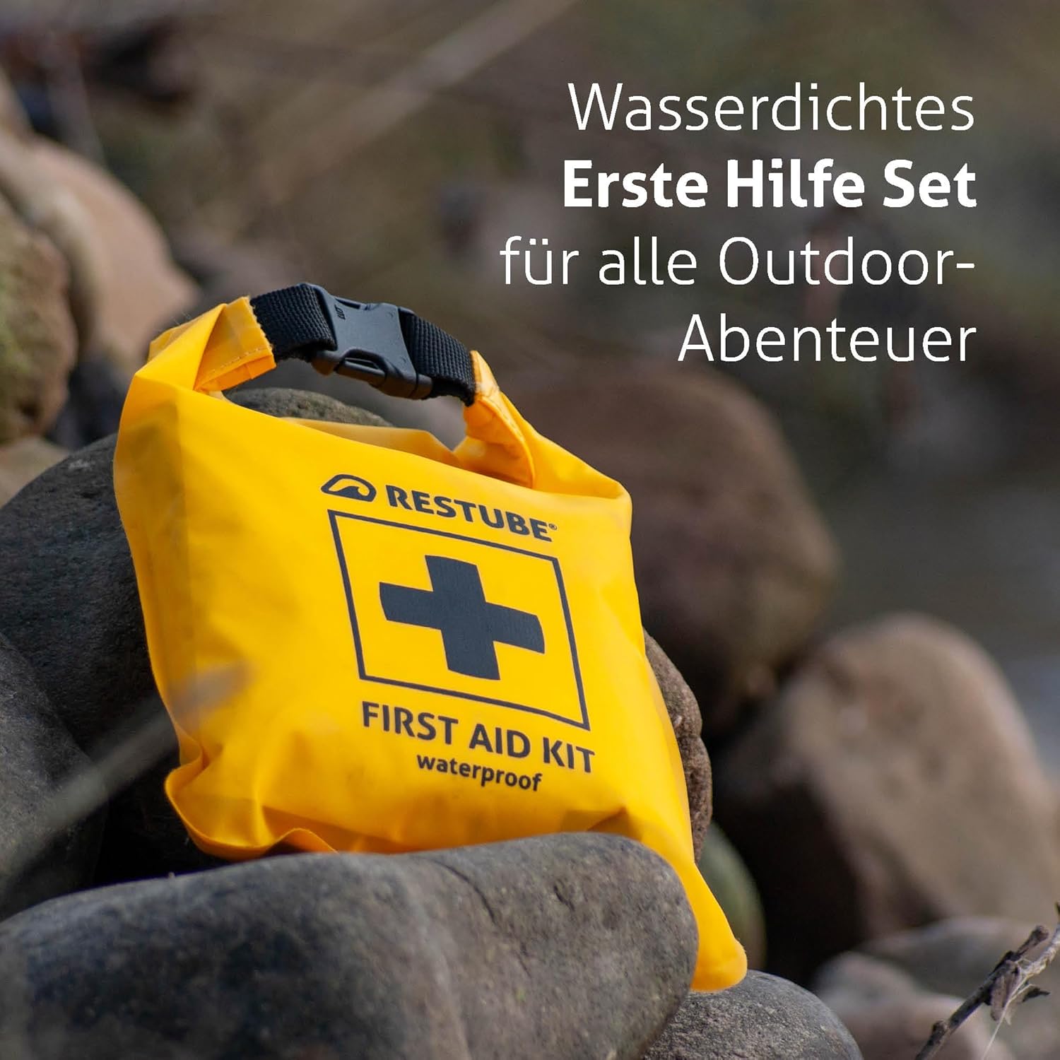 Restube Erste-Hilfe-Set – für Wassersport und Outdoor – wasserdichtes Erste-Hilfe-Set, Reise-Gadgets für Reisen, Camping, Wandern, Kinder, Auto, Fahrrad – Reiseutensilien, Erste-Hilfe-Set, 33-teilig – Bild 4