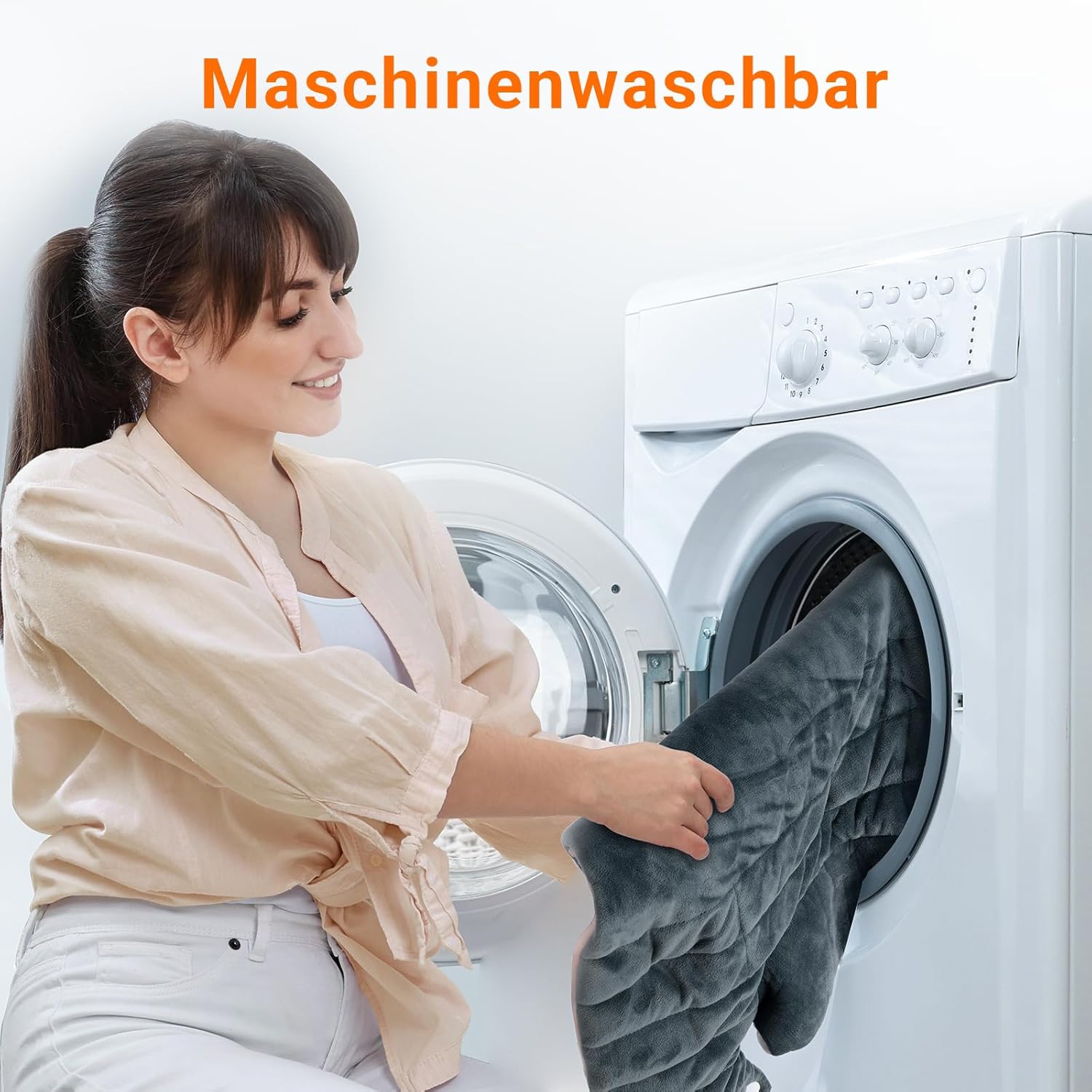 Comfytemp gewichtetes Heizkissen für Rücken, Schulter, Nacken, mit 9 Wärmestufen, 0,5–9 Stunden, automatische Abschaltung, 1,1 kg, Rückenwärmer, Nackenwärmer, Wärmekissen, Geschenke für Mütter, Frauen, Mama, Papa – Bild 6