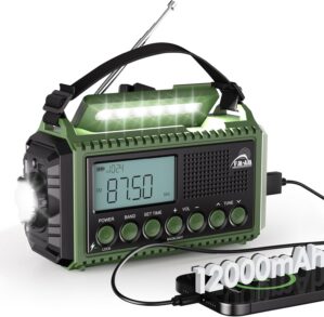 Mesqool Kurbelradio mit 12000 mAh P...