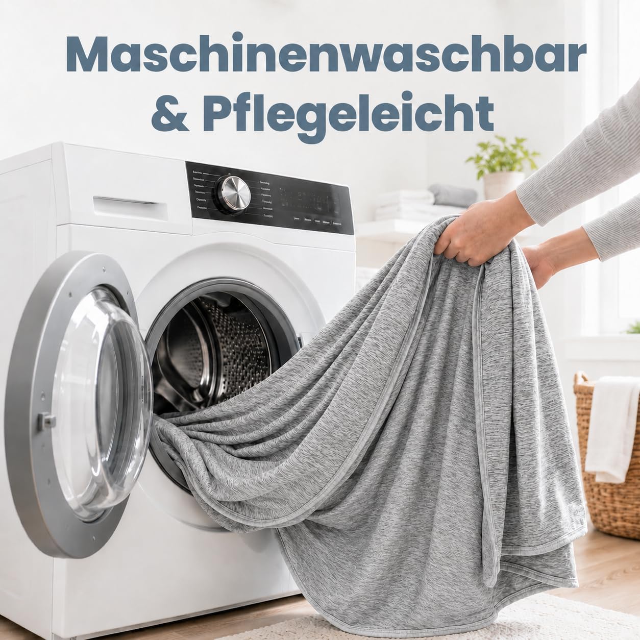 WOLTU Sommerdecke, selbstkühlende Decke, Mikrofaser Arc-Chill, Kühldecke mit Q-Max > 0,45, kühl und hautfreundlich, weiche Sofadecke, Reisedecke, 150 x 200 cm, Grau – Bild 3