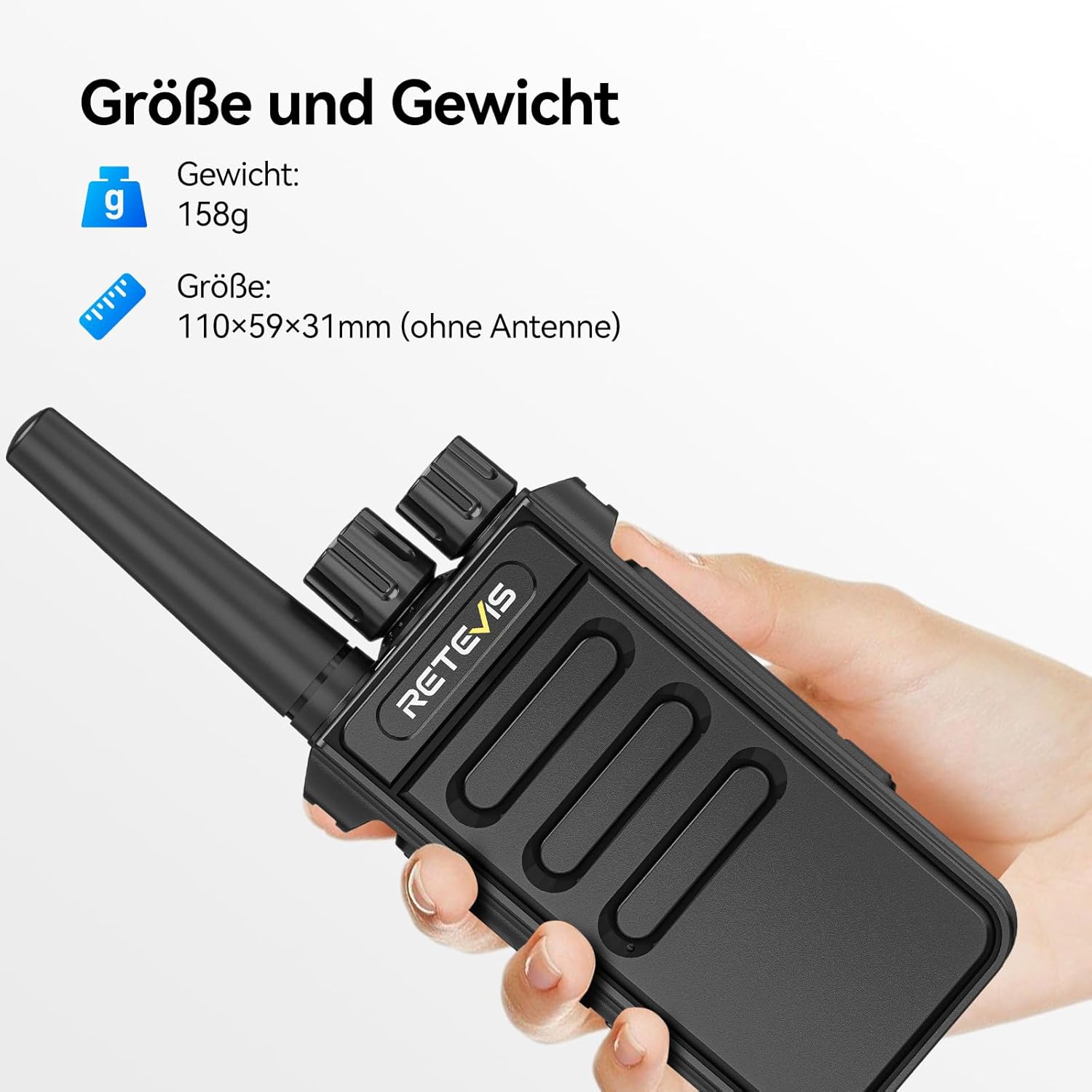 Retevis MateTalk P64 Funkgerät, gebührenfrei mit großer Reichweite, professionelles Digitalradio, kompatibel mit Motorola, Gruppenruf, Sicherheit, Walkie Talkie für Hotels und Immobilien (1 Stück) – Bild 8