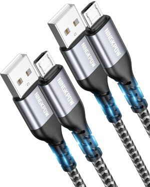 Micro-USB-Kabel, Nylon-Ladekabel, H...