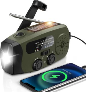 Notfall-Kurbelradio, 2000 mAh/7400 ...