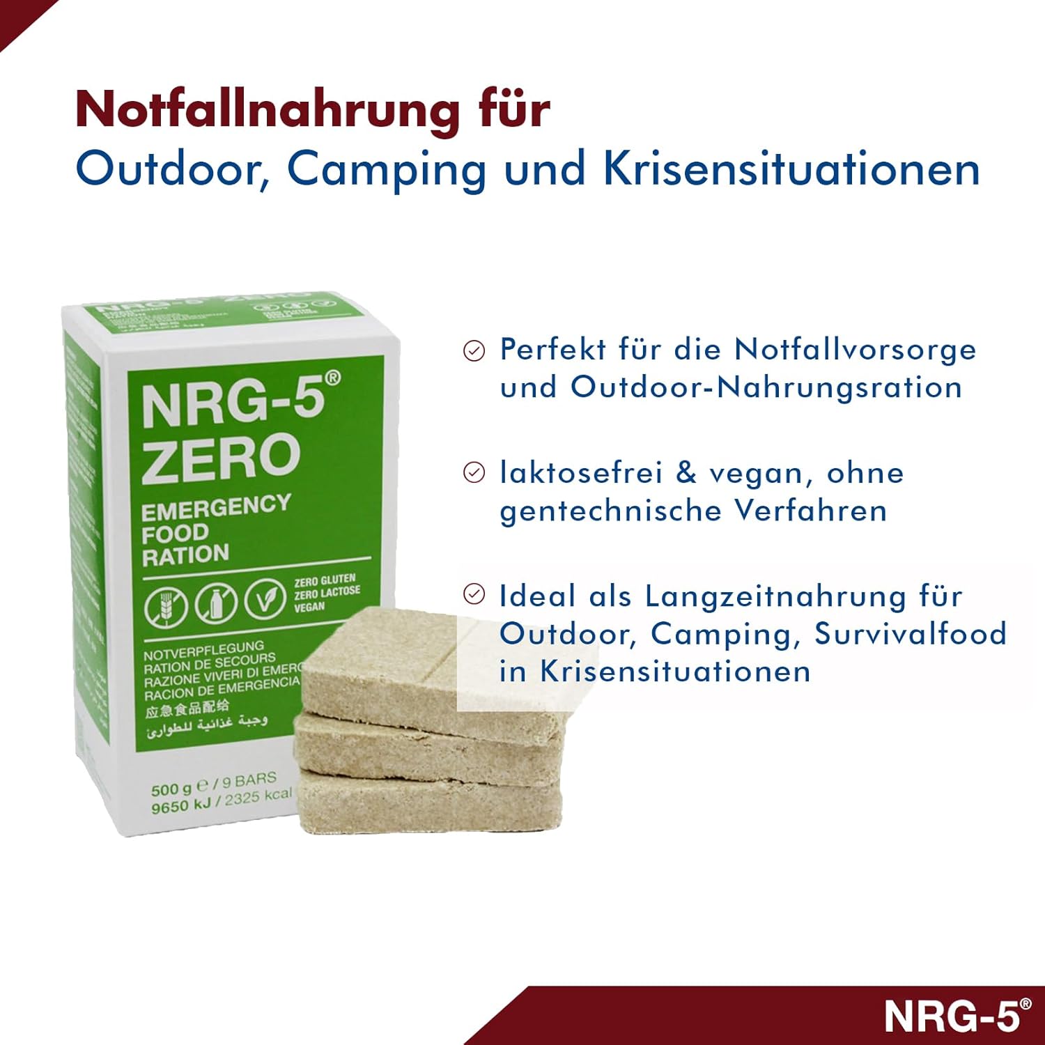Emergency Food NRG-5® Zero Emergency Food Ration, glutenfrei – Bild 3