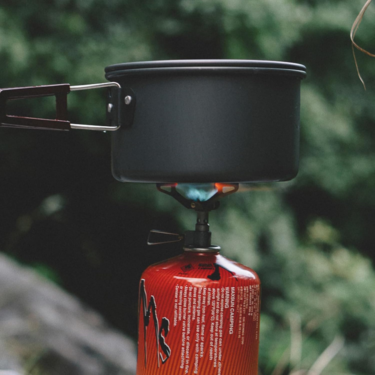 BRS BRS 3000T Tragbarer Titan-Gas-Campingkocher, ultraleichter Rucksack-Gaskocher mit 1 zusätzlichen Backup-O-Ring – Bild 8