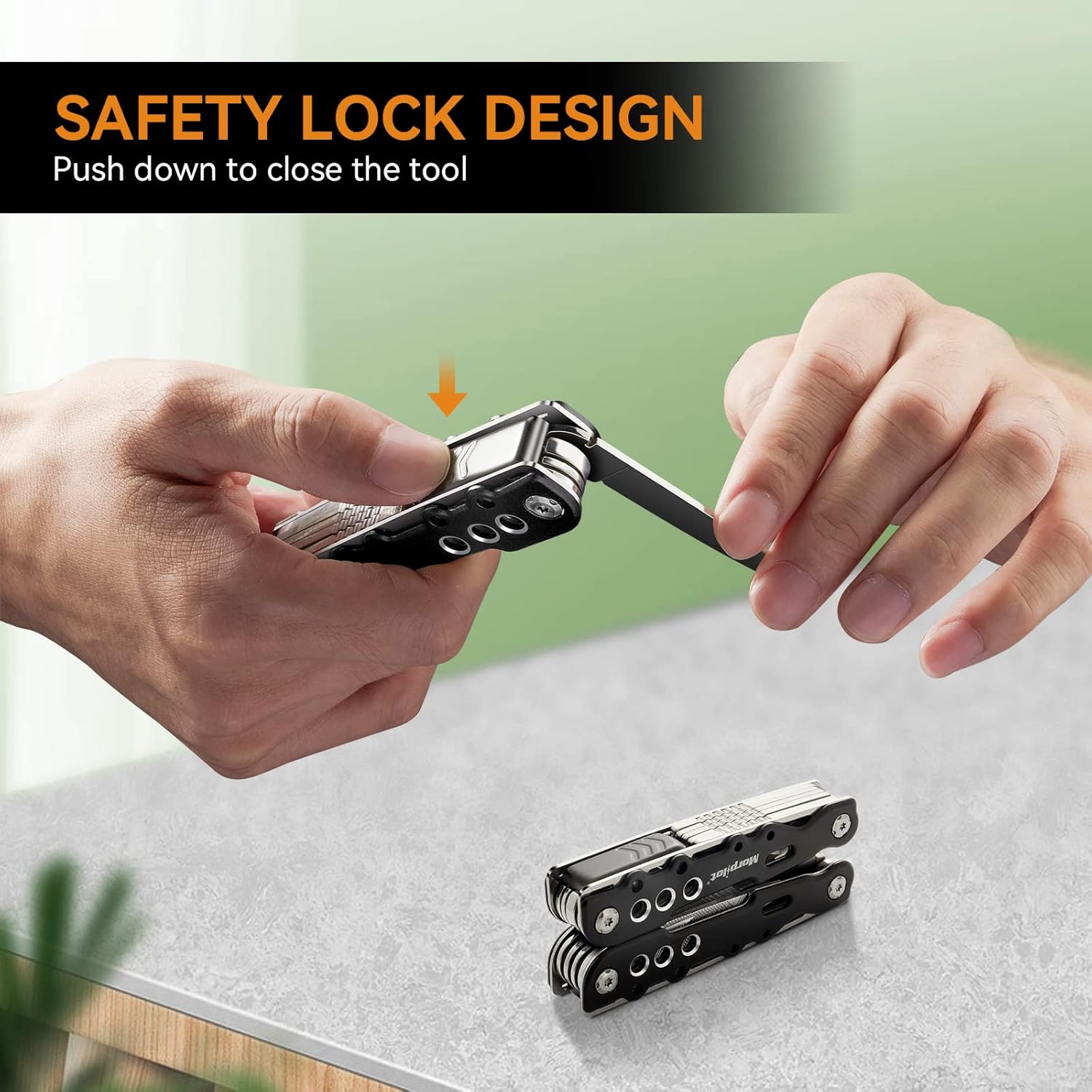 Morpilot Multitool mit Gürtelclip-Tasche, Multitool-Mehrzweckzange – Bild 3
