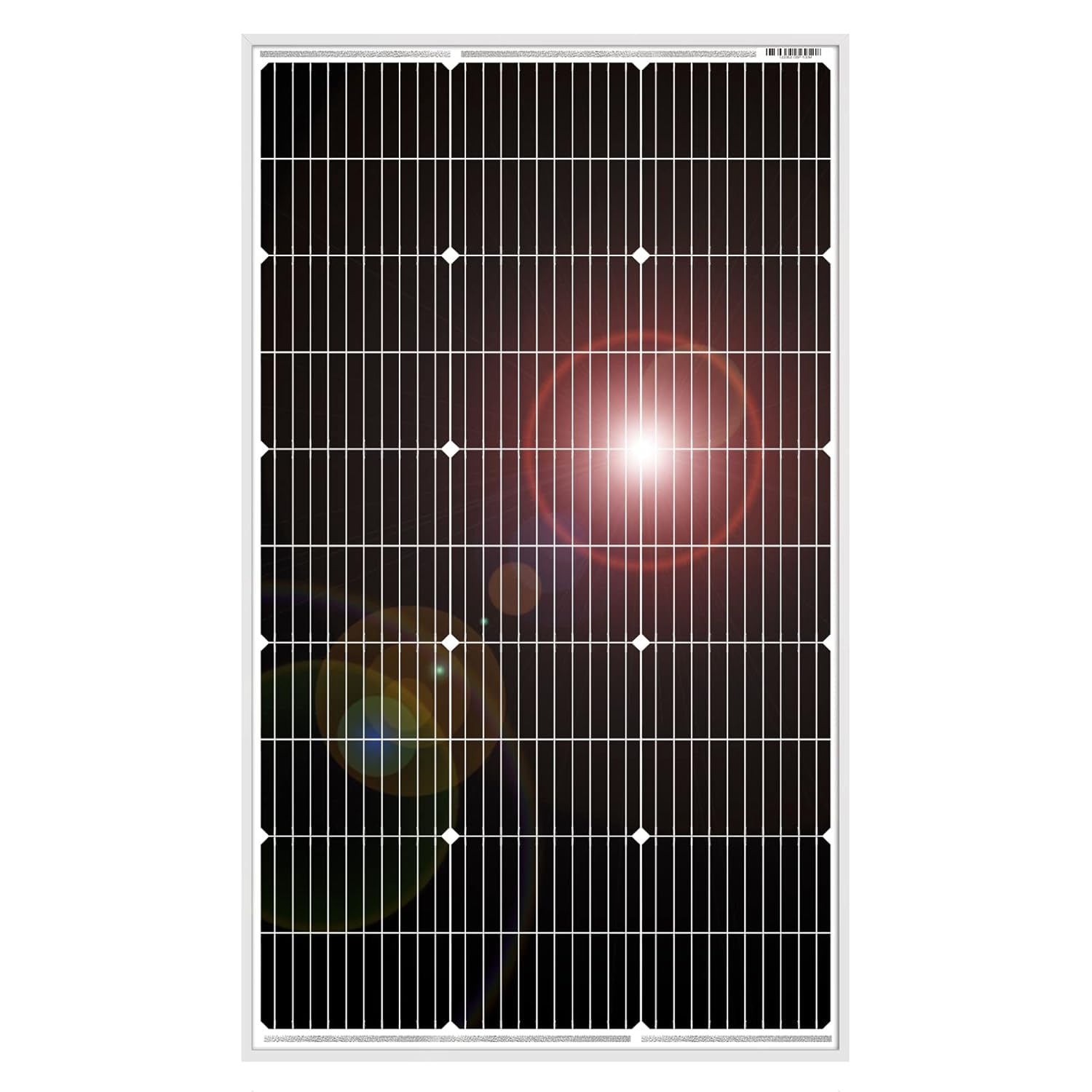 Dokio 100 W Solarpanel 12 V monokristallin – Solarpanel 100 Watt ideal für Wohnmobil, Camping, Gartenhaus