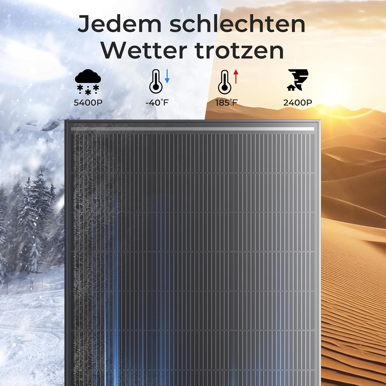 Solarpanel 200 W, 12 V PV-Modul, SMBB-Technologie, hocheffizientes monokristallines Solarmodul, vollständig schwarzes Aluminiumrahmen-Solarpanel, ideal für Balkonkraftwerk, Wohnmobil, Boot (200 W) – Bild 5