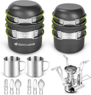 Odoland Camping-Kochset, 16-teilige...