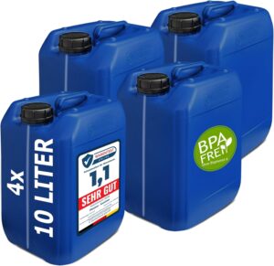 plasteo® 4 x 10 L Getränke-Wasser...