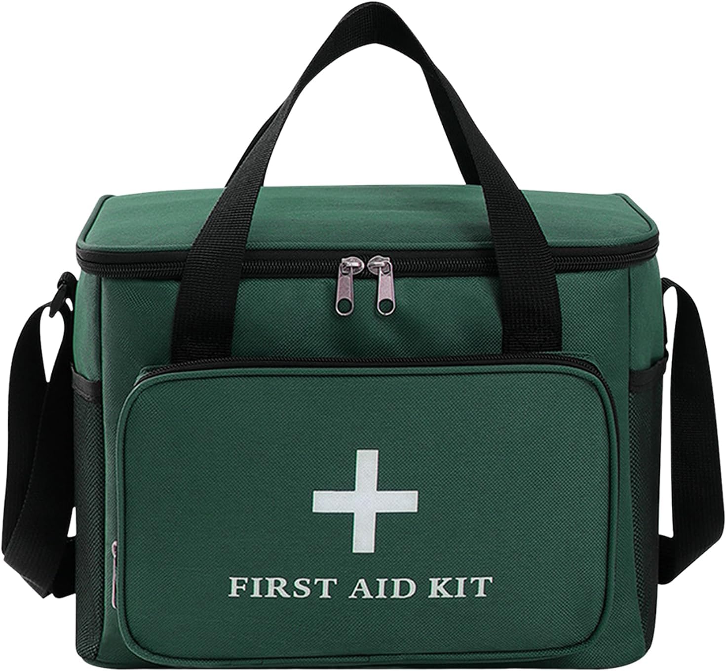 Reise-Apothekentasche, 14 l, XXL-Erste-Hilfe-Tasche, leer, mit Henkel/Umhängegurt, wasserdicht, für Zuhause, Schule, Auto, Reisen, Camping, Wandern (grün)