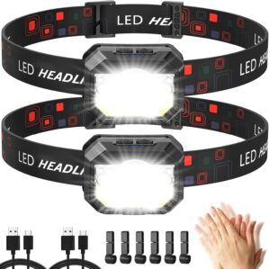 Stirnlampe, 2 Stück, superheller B...