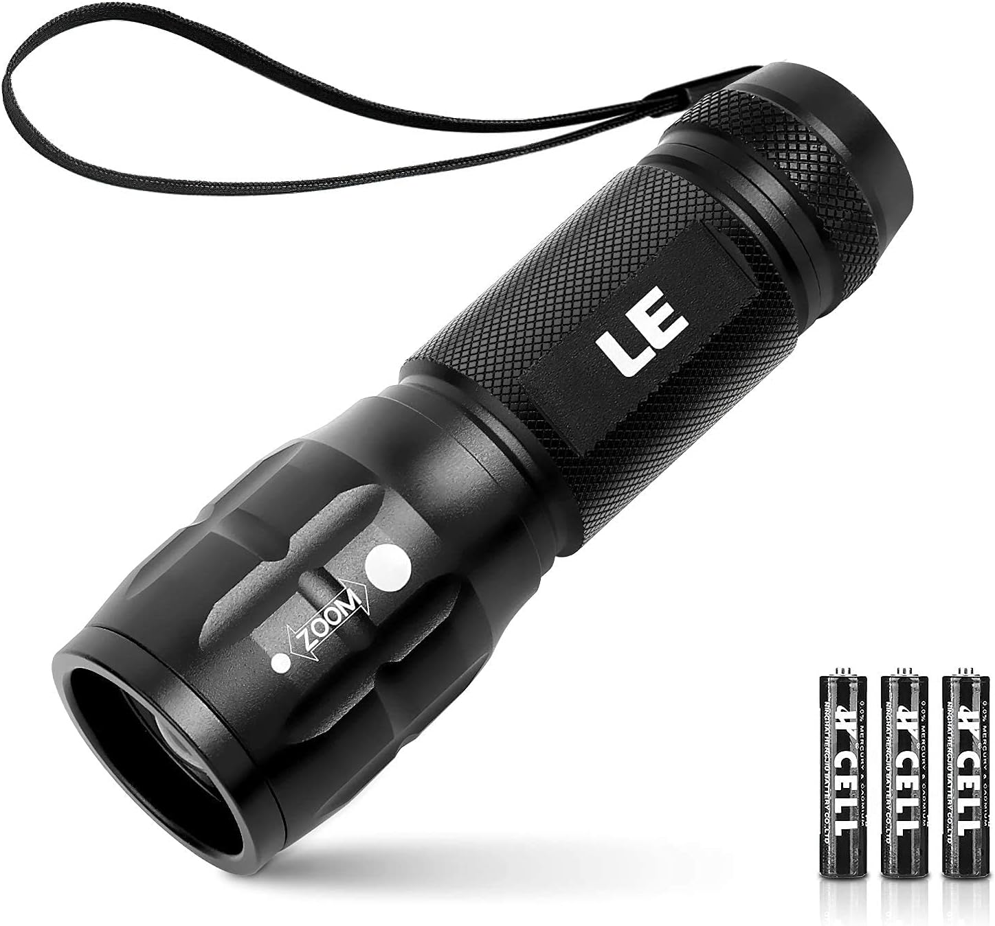 LE LED Taschenlampe klein, LE1000 Extrem helle zoombare Mini-Taschenlampen batteriebetrieben für Kinder, tragbare, wasserdichte Taschenlampe, Taschenlampe für Camping, Outdoor, Wandern, Notfälle