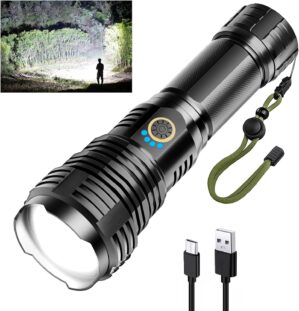 Glarylight XHP70.2 LED-Taschenlampe...
