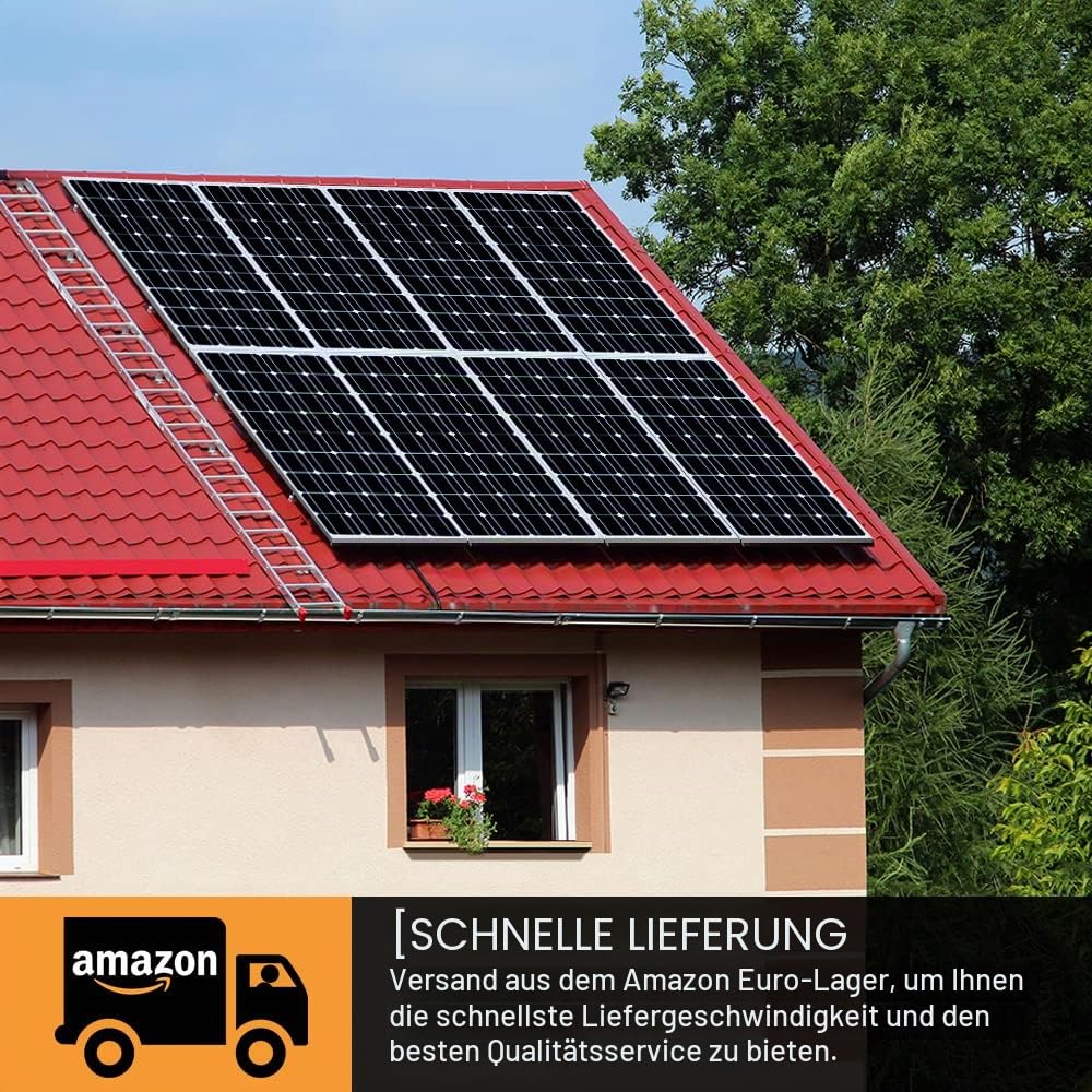 Dokio 100 W Solarpanel 12 V monokristallin – Solarpanel 100 Watt ideal für Wohnmobil, Camping, Gartenhaus – Bild 7