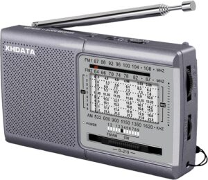 XHDATA D219 UKW/AM-Radio, batterieb...