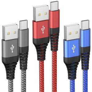 USB C Kabel 3er Pack 1,8 m Ladekabe...