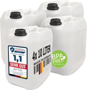 plasteo® 4 x 10 L Getränke-Wasser...