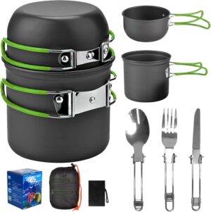 Camping-Kochgeschirr-Set, Outdoor-G...