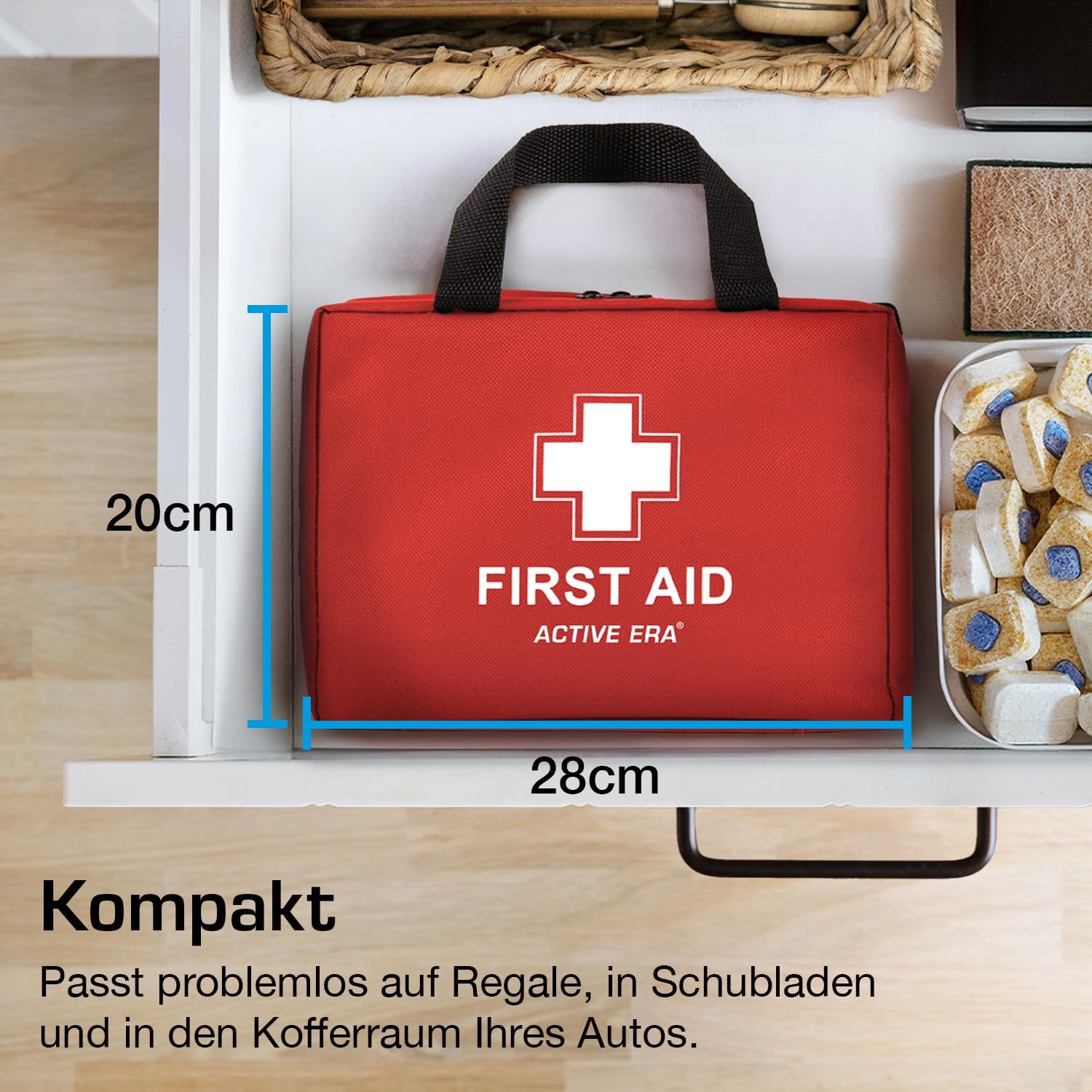 Active Era Premium Erste-Hilfe-Set – 180-teiliges Erste-Hilfe-Set – Notfallausrüstung inklusive Kühlakkus, Pflaster, Rettungsdecke für Zuhause, auf Reisen oder als Erste-Hilfe-Set im Freien – ISO 13485 – Bild 8