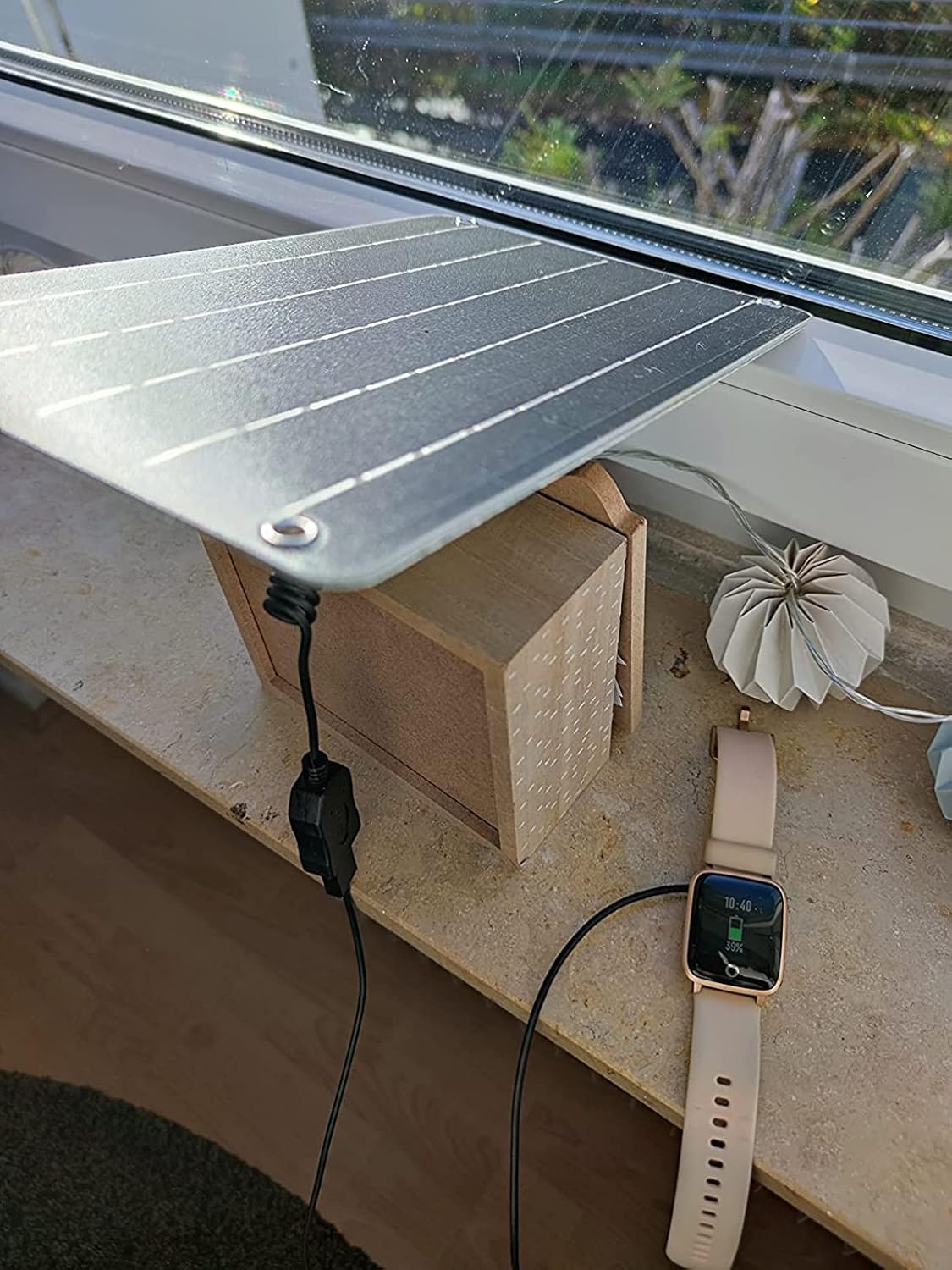 FlexSolar Solarladegerät USB 6W 5V Hochleistungs-Monokristallin-Modul, wasserdichtes Solarladegerät, geeignet für Sicherheitsbatteriekameras, Fahrräder, Mobiltelefone, Powerbank, Campingleuchten usw – Bild 5