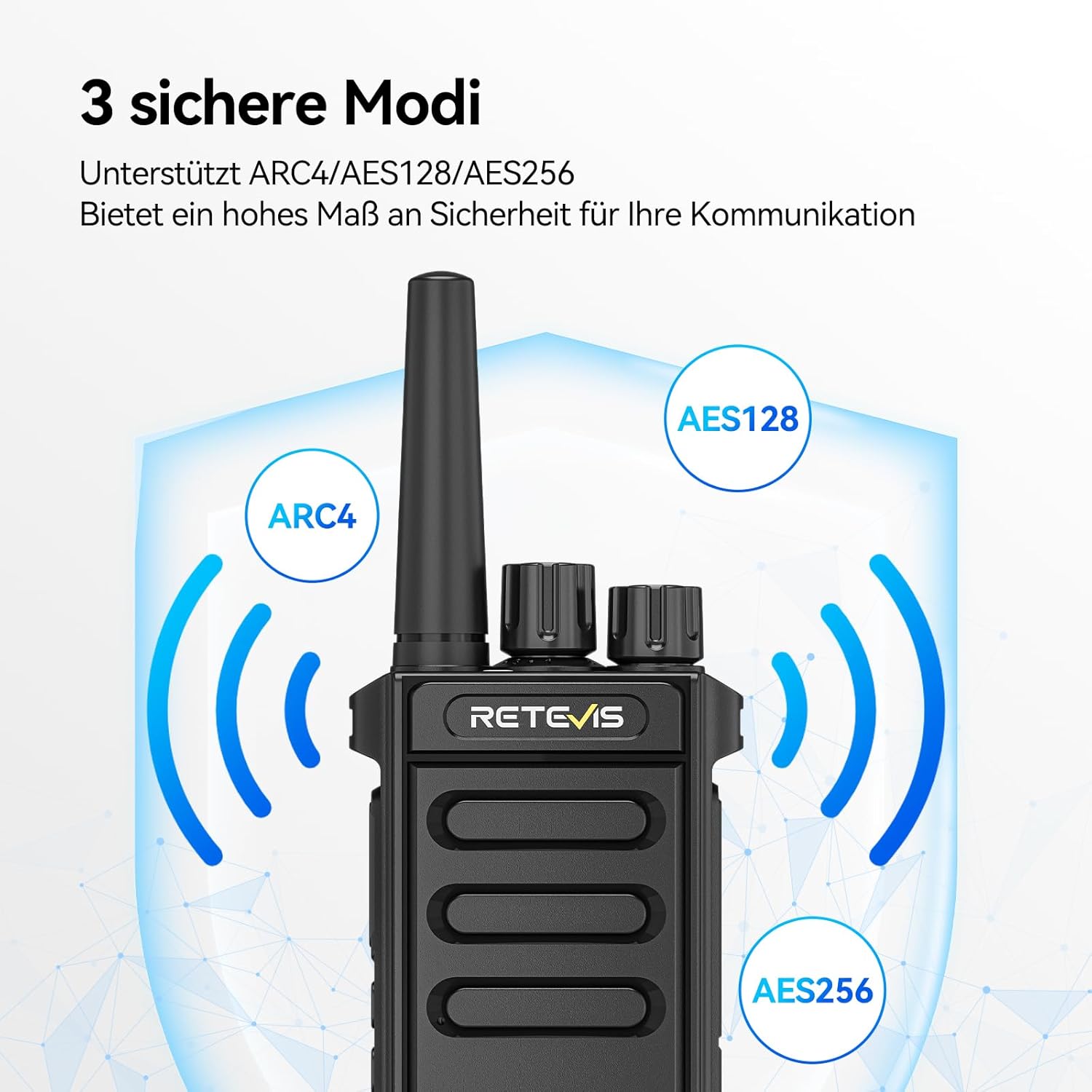Retevis MateTalk P64 Funkgerät, gebührenfrei mit großer Reichweite, professionelles Digitalradio, kompatibel mit Motorola, Gruppenruf, Sicherheit, Walkie Talkie für Hotels und Immobilien (1 Stück) – Bild 4