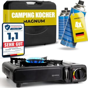 MAGNUM Gaskocher mit 4 x Gaskartusc...