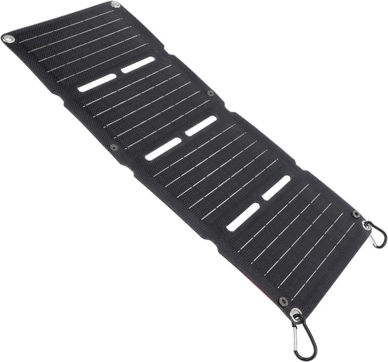 40 W faltbares Solarpanel-Ladegerät mit USB-C/QC-Schnellladung, 12 V und 5 V Ausgang – tragbares Solarladegerät für Smartphone, Powerbank, Tablet, Camping und Wandern – DE-Stecker