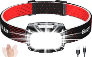 Blukar LED-Stirnlampe, wiederauflad...