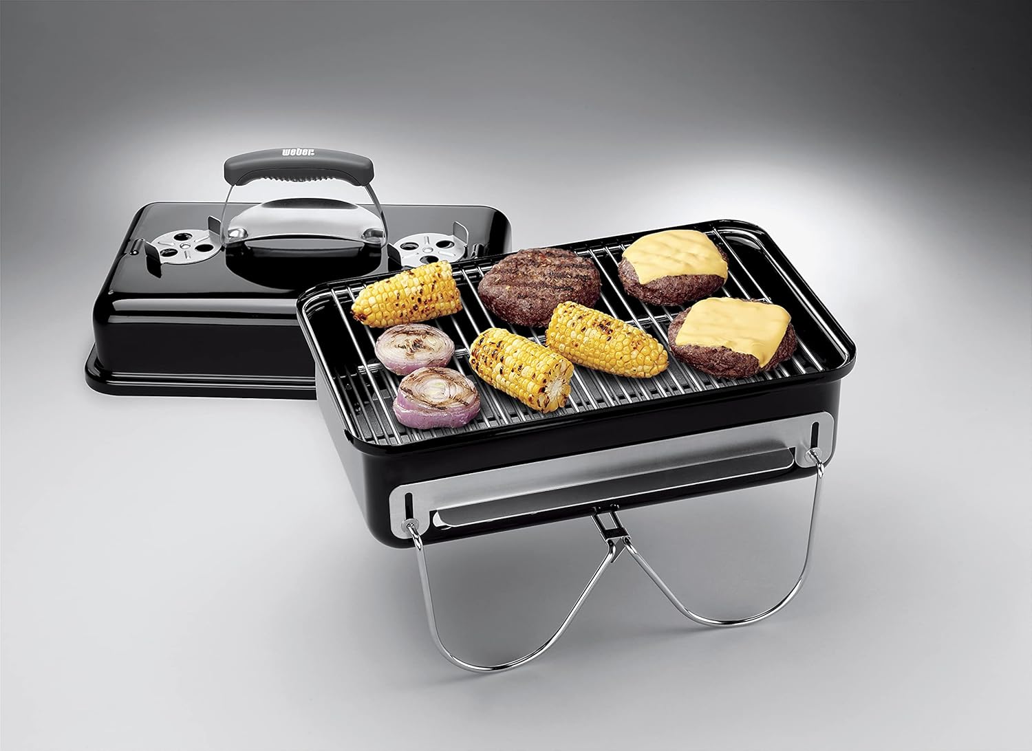 Weber Go Anywhere Tragbarer Holzkohlegrill, 42 x 26 cm, Schwarz (1131004) – Bild 25