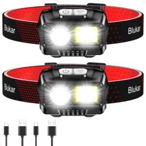 Blukar LED-Stirnlampe, wiederauflad...