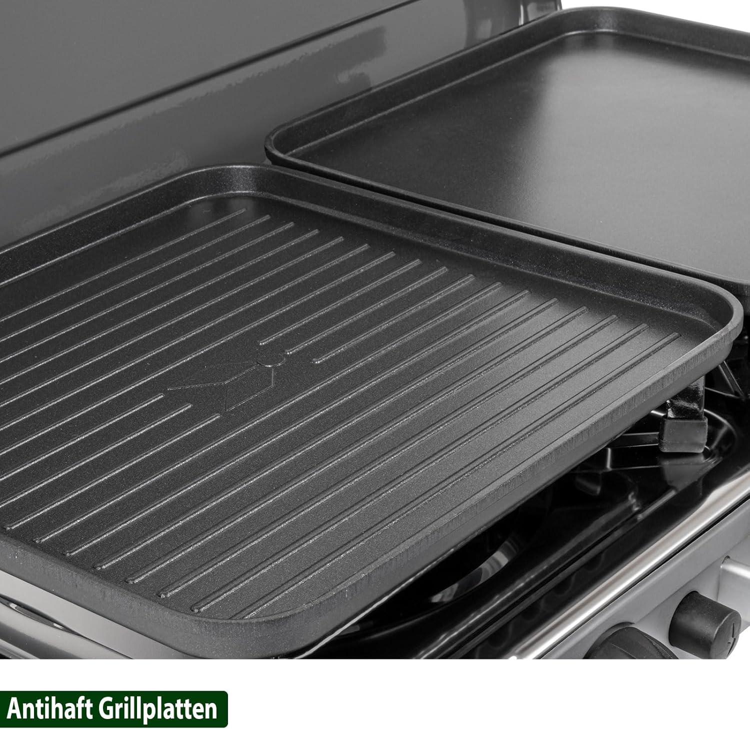 BRUNNER: Powerkook 2-in-1 Tisch-Campingkocher 2-flammiger Edelstahl-Gasgrill & Gaskocher 50 mbar mit Grillplatten mit Gasregler + Gasschlauch – Bild 8