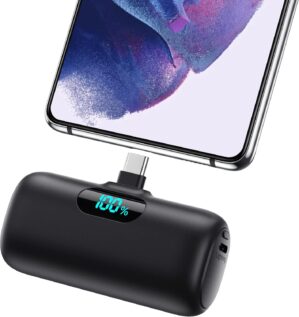 Feob Power Bank USB C 5000 mAh, 15 ...