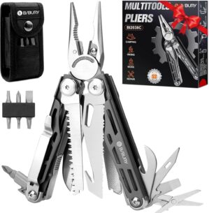 BIBURY Multitool, 19-in-1 Edelstahl...