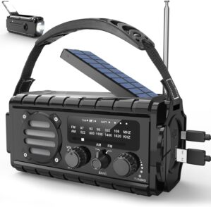MILFECH 20000 mAh Solarradio, AM/FM...