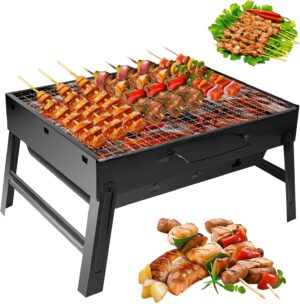Auauraintt Kompakter Mini-BBQ-Grill...