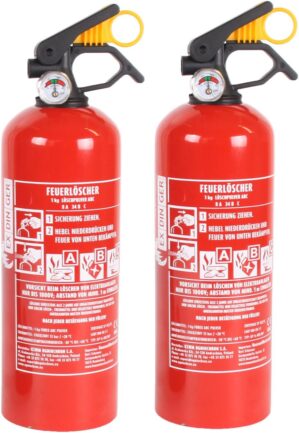 1 kg ABC-Autofeuerlöscher mit Halt...