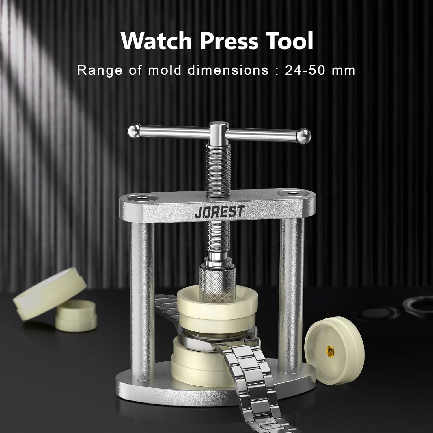 Jorest 【Neu 2025】 Uhrenwerkzeuge Set, Uhr Batteriewechsel, Uhrenarmband Kürzen Werkzeug, Uhren Reparatur, Uhrmacherwerkzeug mit Stiftausdruck, Uhrenoffner öffner, Schraubendreh – Bild 5