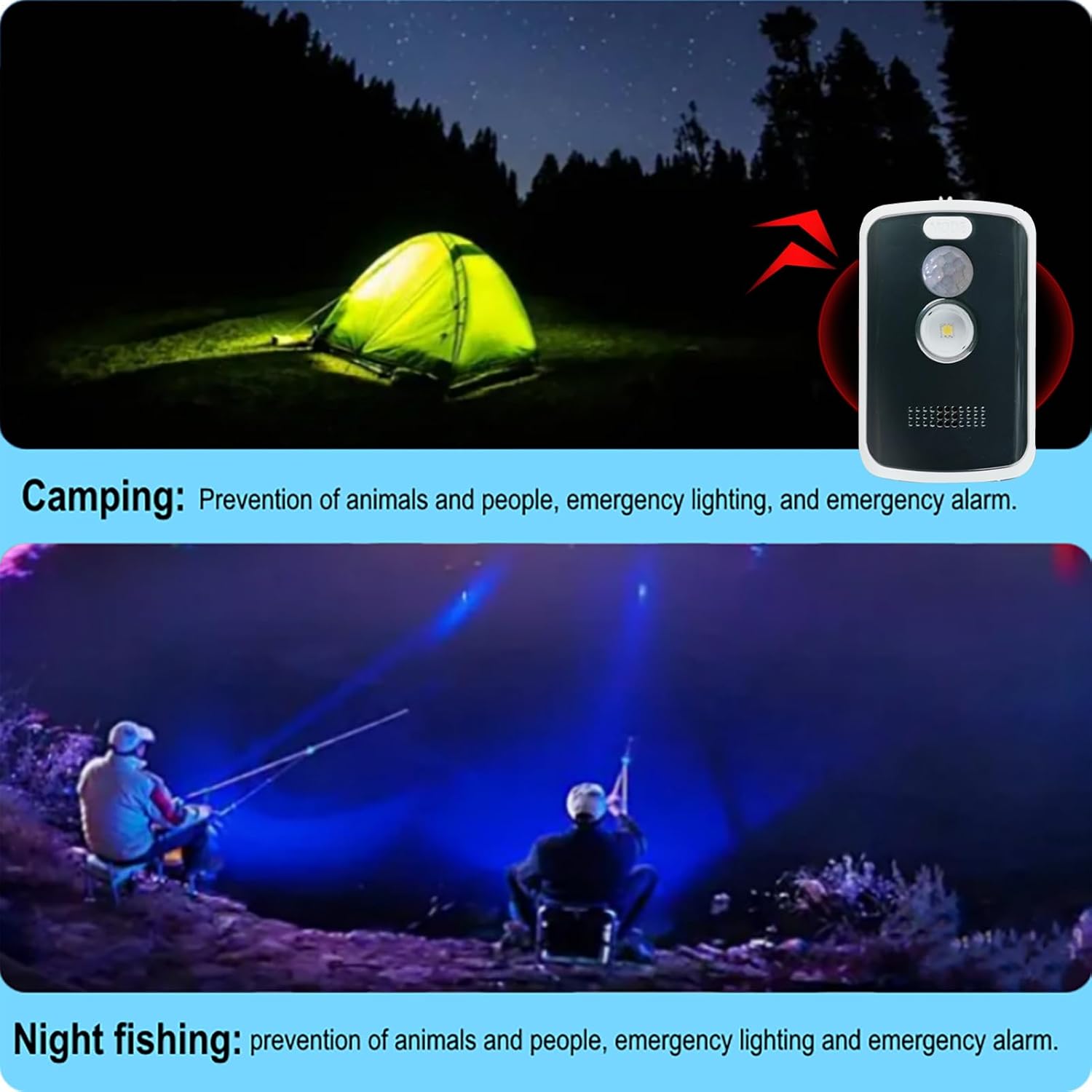 bewegungsmelder alarm perimetral alarm camping outdoor alarm kabellos diebstahl alarm mit mehreren modi einfache sicherheitsgerät nachtschutz viag – Bild 7
