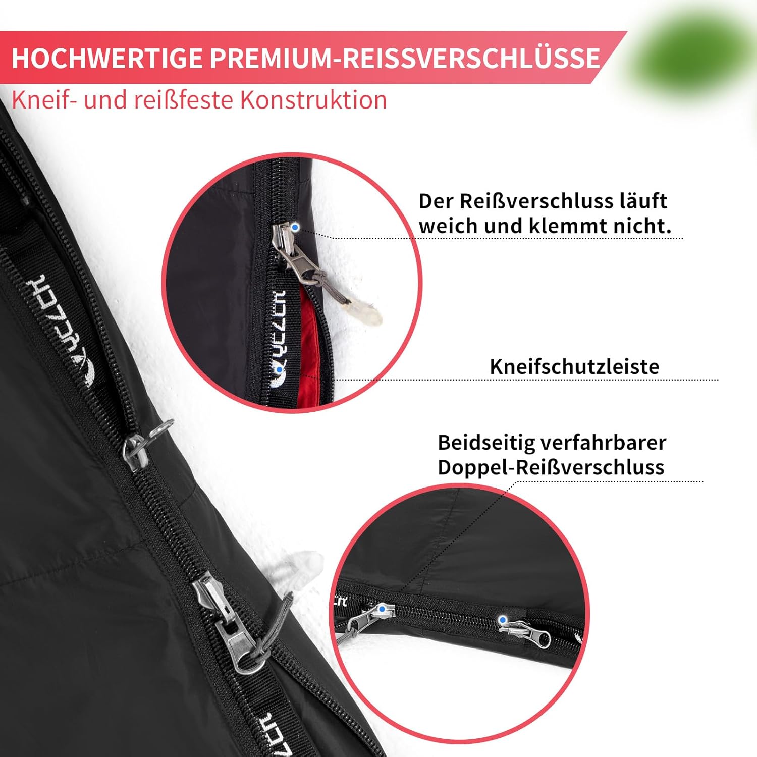 Daunenschlafsack, 4-Jahreszeiten-Schlafsack, Winterschlafsack -3°C bis -20°C Geeignet für Camping, Wandern und Outdoor-Camping für Erwachsene und Kinder – Bild 5