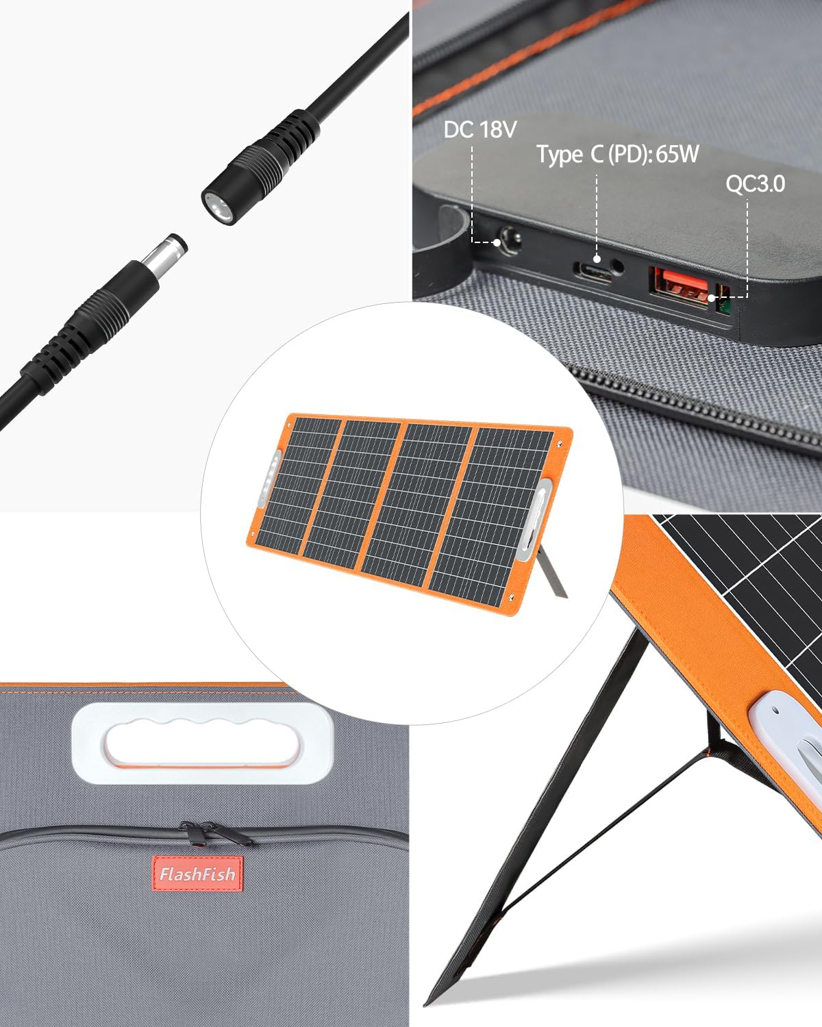 FlashFish 300 W tragbares Kraftwerk mit Solarpanel 100 W, 179,2 Wh LiFePO4-Akku, Schnellladung 0–80 % in 1 Stunde, EPS-Funktion, multifunktionaler Solargenerator für Camping, Outdoor, Reisen, Notfälle – Bild 5