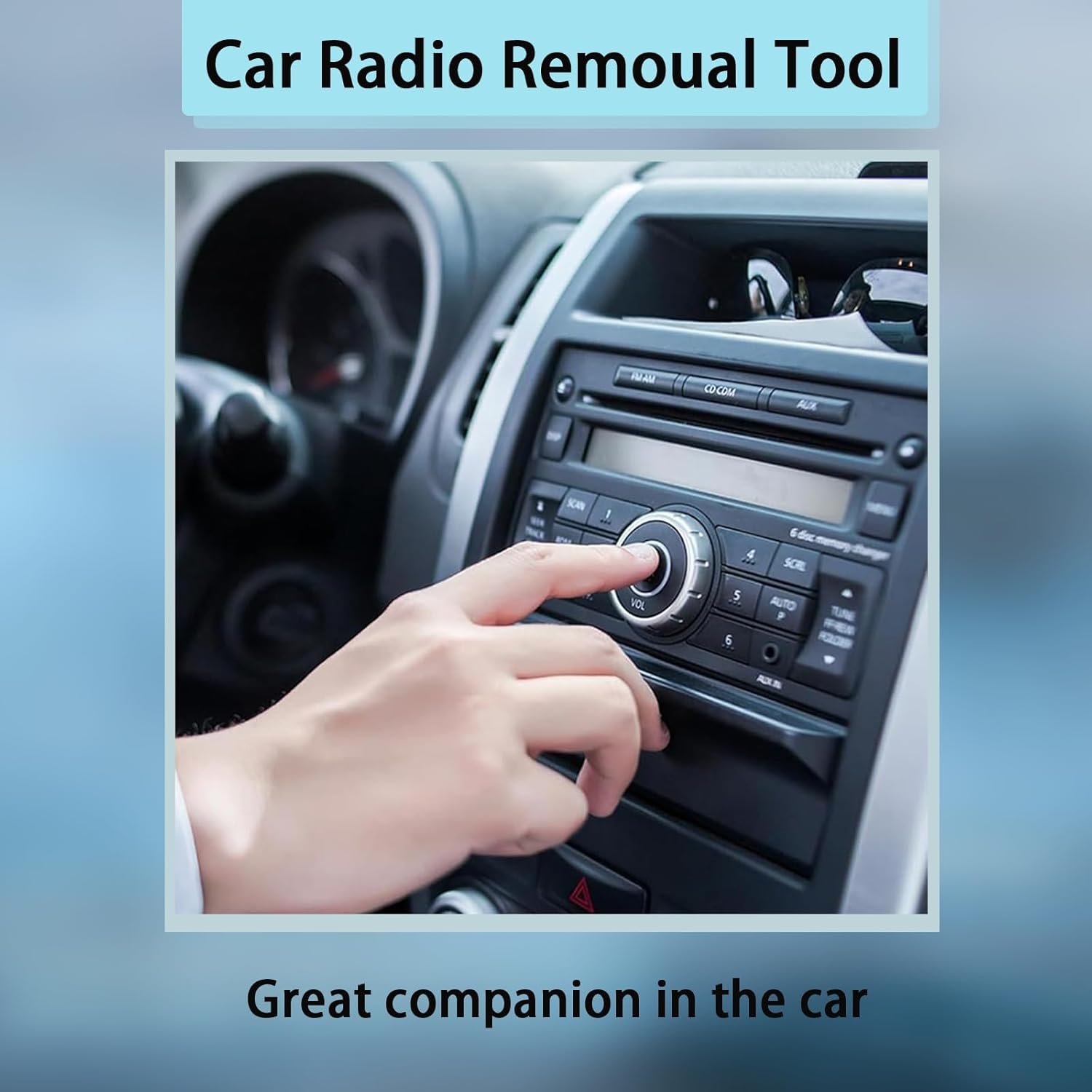 4er-Set Autoradio-Entriegelungswerkzeug, Radio-Entriegelungswerkzeug, kompatibel mit Benz Vw Audi A3 A4 Skoda Golf Entriegelungsschlüssel, Universalwerkzeug zum Entfernen des Autoradios – Bild 4