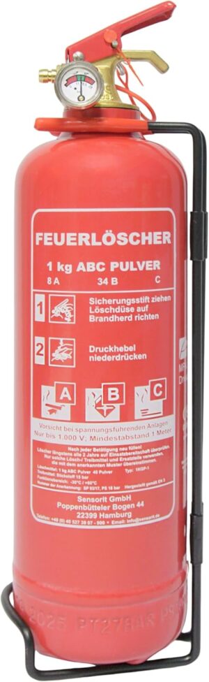 1 kg Pulverlöscher, Feuerlöscher ...