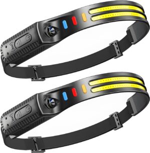 VKH Wiederaufladbare LED-Stirnlampe...